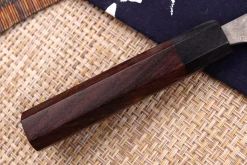 Couteau nakiri japonais artisanal Masakage Kumo 16,5cm damas 63 couches