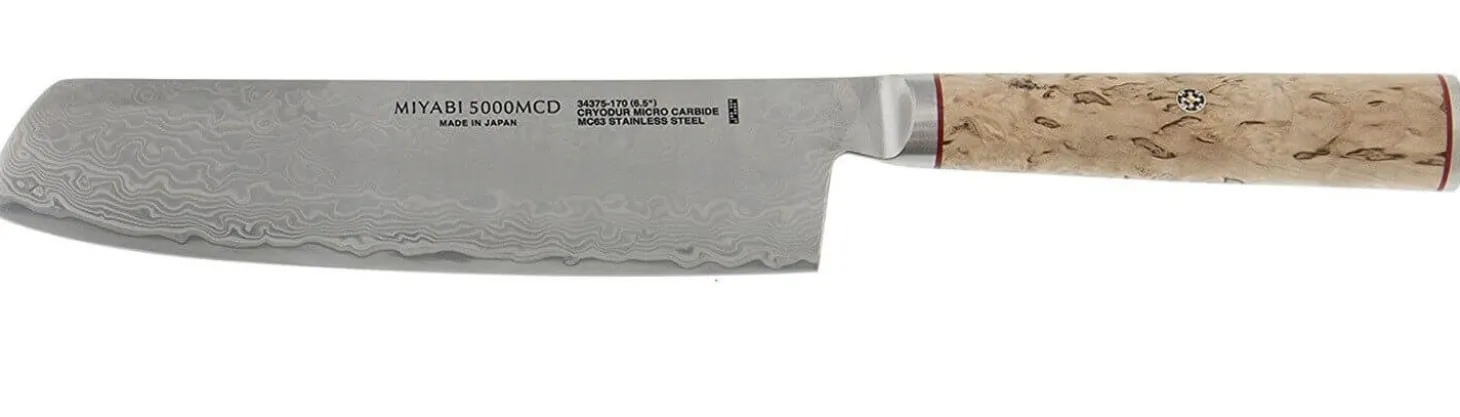 Couteau nakiri japonais Miyabi 5000MCD lame CRYODUR 17cm