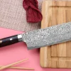 Couteau nakiri japonais Takeshi Saji R2 Damas Mosaïque 16,5cm