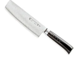Couteau nakiri japonais Tamahagane Kyoto lame 18cm acier damas VG5
