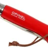 Couteau Opinel Baroudeur n°08 lame 8,5cm manche rouge