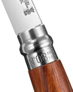 Couteau Opinel de luxe N°08 manche en padouk et lame inox