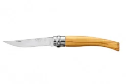 Couteau opinel Effilé n°08 lame 8cm virole tournante manche en olivier