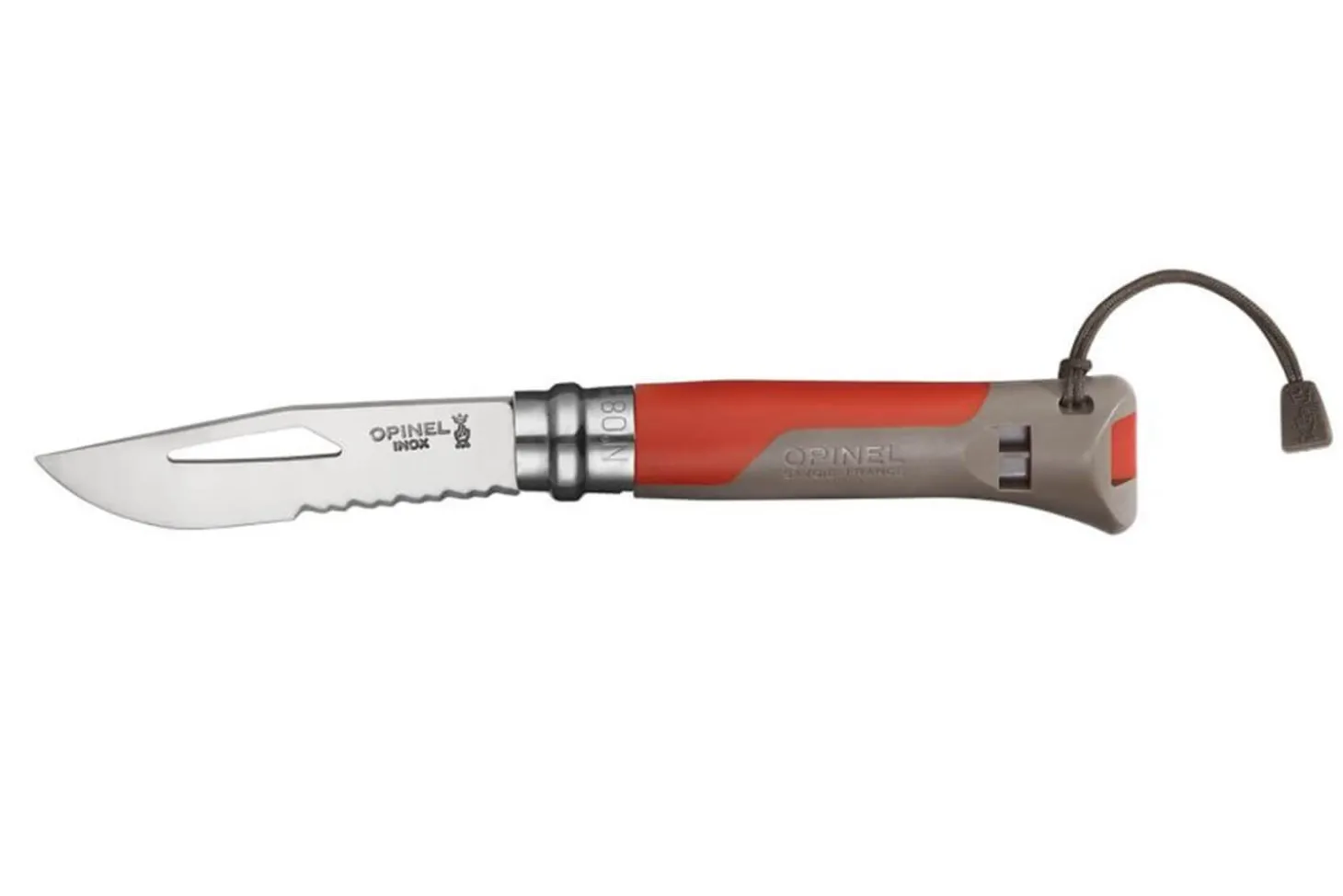 Couteau Opinel Multifonctions Outdoor n°08 lame 8,5cm manche bimatière