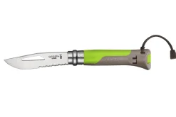 Couteau Opinel Multifonctions Outdoor n°08 lame 8,5cm manche bimatière