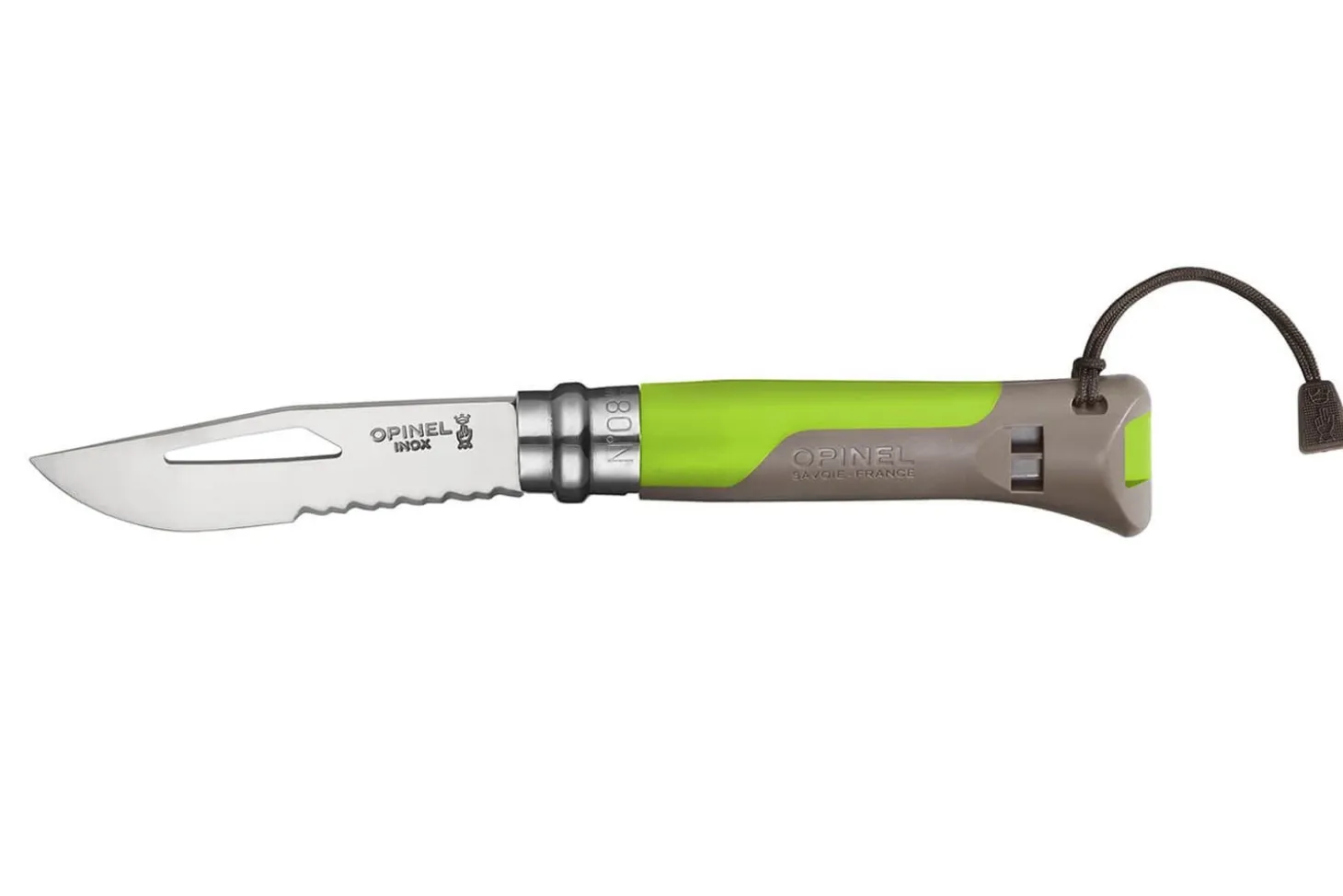 Couteau Opinel Multifonctions Outdoor n°08 lame 8,5cm manche bimatière