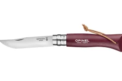Couteau Opinel N°08 Baroudeur lame 8,5cm manche grenat