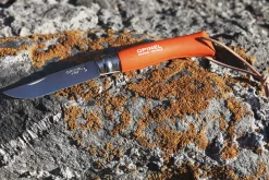 Couteau Opinel N°07 Baroudeur lame 8cm manche orange