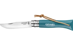 Couteau Opinel n°06 Baroudeur lame 7cm manche turquoise
