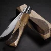 Couteau Opinel N°08 Chaperon lame poliglace et manche 4 bois