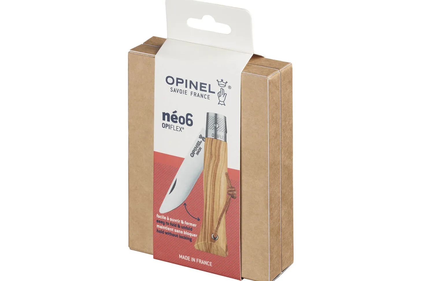 Couteau Opinel Neo6 lame 7cm Opiflex® manche en olivier