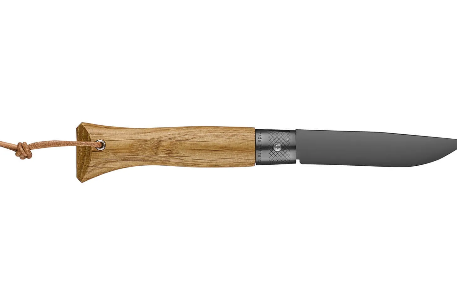 Couteau Opinel Neo6 lame 7cm Opiflex® revêtement noir manche en chêne
