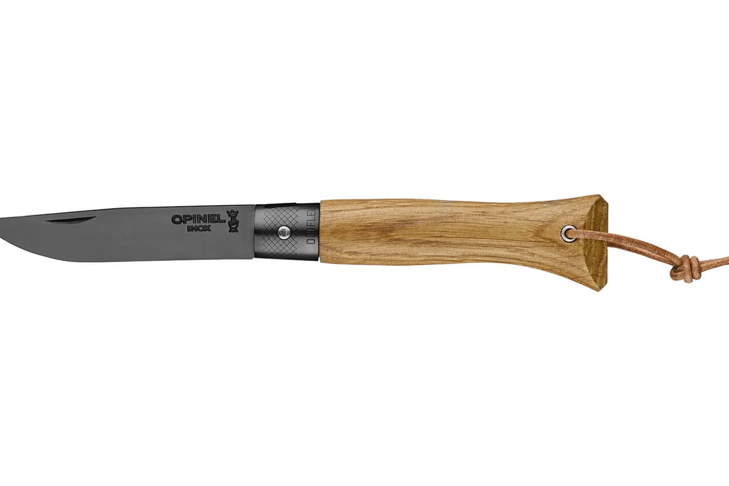 Couteau Opinel Neo6 lame 7cm Opiflex® revêtement noir manche en chêne