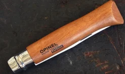 Couteau Opinel Tradition Carbone n°10 lame 10cm manche hêtre + virole tournante