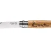 Couteau Opinel Tradition Gravures Animalia n°8 lame 8,5cm manche chêne décor chamois