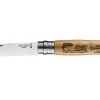Couteau Opinel Tradition Gravures Animalia n°08 lame 8,5cm manche chêne décor truites