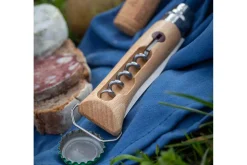 Couteau Opinel traditionnel n°10 lame 10cm virole tournante + tire-bouchon + décapsuleur