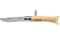 Couteau Opinel traditionnel n°10 lame 10cm virole tournante + tire-bouchon + décapsuleur
