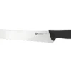 Couteau à pain courbé professionnel Ambrogio Sanelli Supra Vague noir 26cm