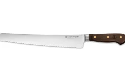 Couteau à pain extra-large Wüsthof Crafter forgé 26cm en chêne fumé