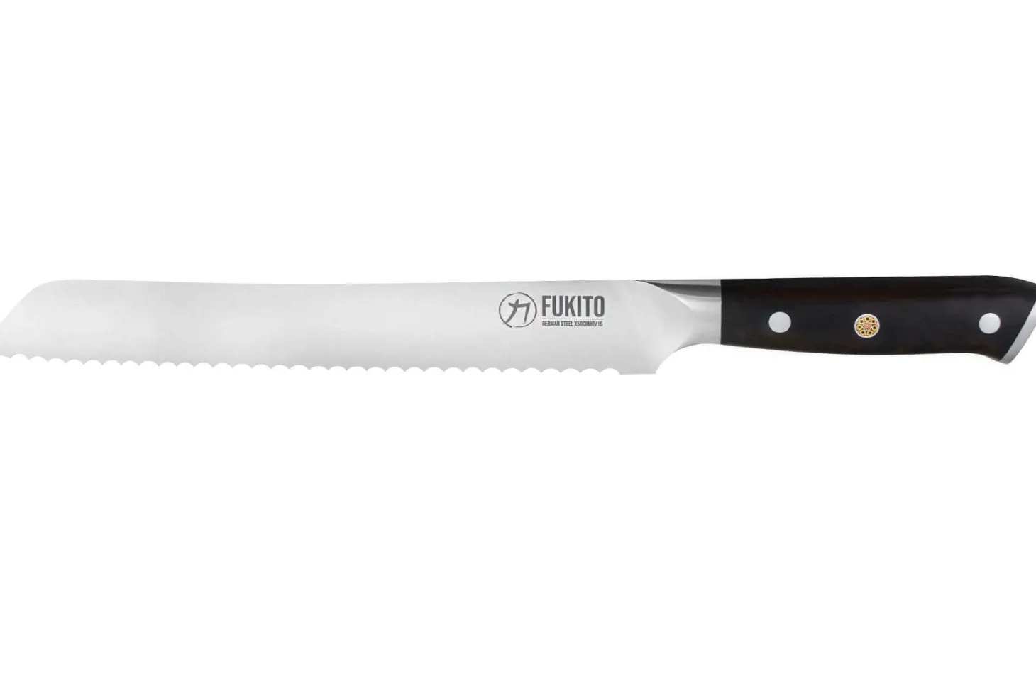 Couteau à pain Fukito Ebène X50 23cm