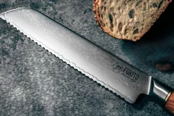 Couteau à pain Fukito Olive Damas 14Cr 21cm