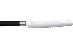 Couteau à pain japonais KAI Wasabi Black lame dentelée 23cm