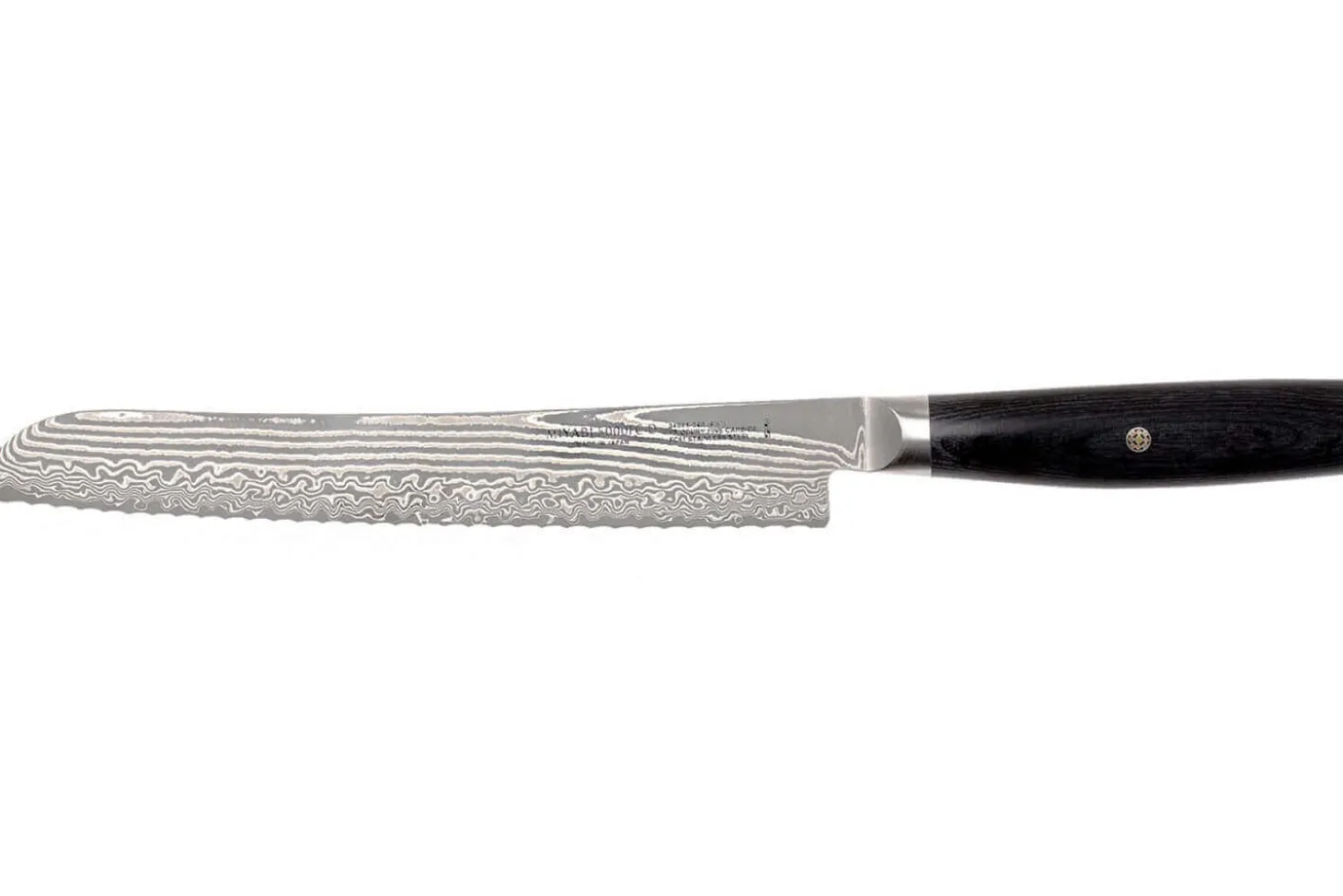 Couteau à pain japonais Miyabi 5000FCD lame 24cm damas 48 couches manche pakkawood