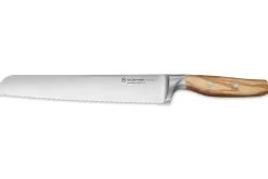 Couteau à pain Wüsthof Amici forgé 23cm en bois d'olivier
