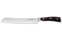 Couteau à pain Wüsthof Ikon forgé 20cm en bois de grenadille