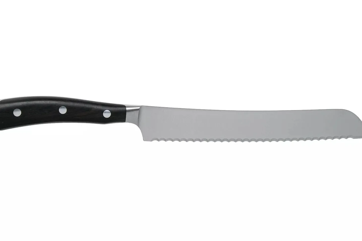 Couteau à pain Wüsthof Ikon forgé 20cm en bois de grenadille