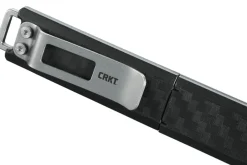 Couteau plat CRKT SCRIBE 2425 manche nylon renforcé avec fibre de verre avec capuchon