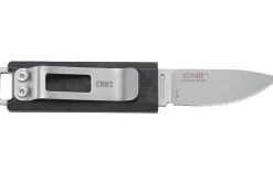 Couteau plat CRKT SCRIBE 2425 manche nylon renforcé avec fibre de verre avec capuchon