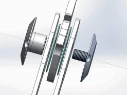 Couteau pliant Actilam S4 lame forgée manche acier/fibre de carbone 11cm