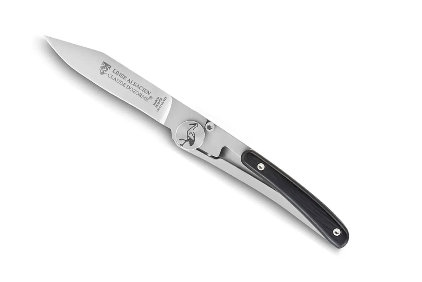 Couteau pliant Alsacien Claude Dozorme manche ébène 11,5cm