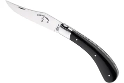 Couteau pliant artisanal Capuchadou acier sandvik manche bois d'ébène 12cm
