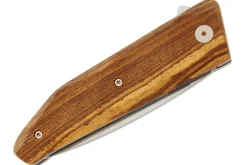 Couteau pliant artisanal Salamandra Hela manche bocote 11cm + étui