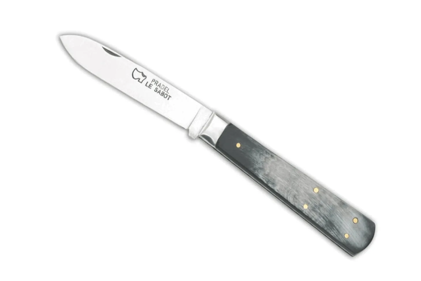 Couteau pliant Au Sabot Le Pradel acier carbone XC75 manche corne 10,5cm