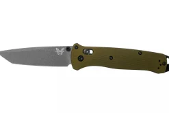 Couteau pliant Benchmade Bailout 537GY-1 manche aluminium anodisé vert 12cm avec brise-vitre