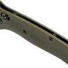 Couteau pliant Benchmade Bailout 537SGY-1 lame semi-dentée manche aluminium anodisé vert 11cm avec brise-vitre