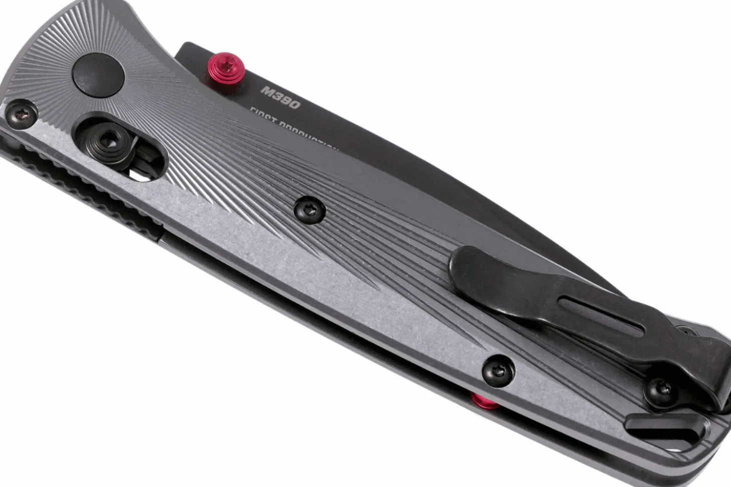 Couteau pliant Benchmade Bugout 535BK-4 manche aluminium anodisé gris 10,7cm