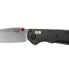 Couteau pliant Benchmade Mini Freek 565-1 manche fibre de carbone noir 10cm avec clip