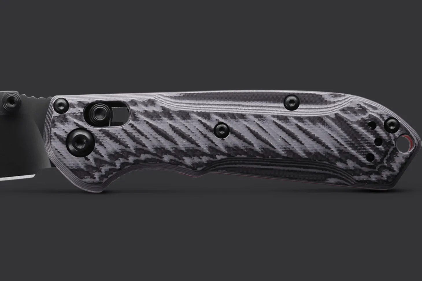 Couteau pliant Benchmade Mini Freek 565BK-02 lame noire manche G10 multicolore 10,3cm