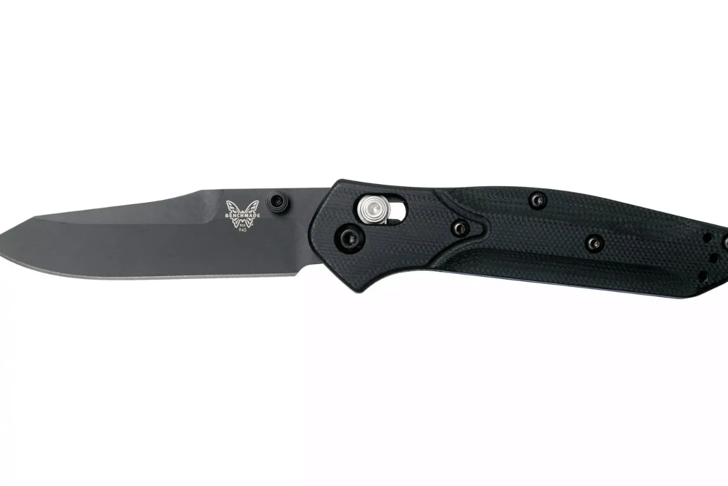 Couteau pliant Benchmade Mini Osborne 945BK-1 lame noire tanto manche G10 noir 9,8cm