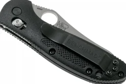Couteau pliant Benchmade Mini Griptilian 555-S30V manche nylon renforcé de verre noir 9,8cm