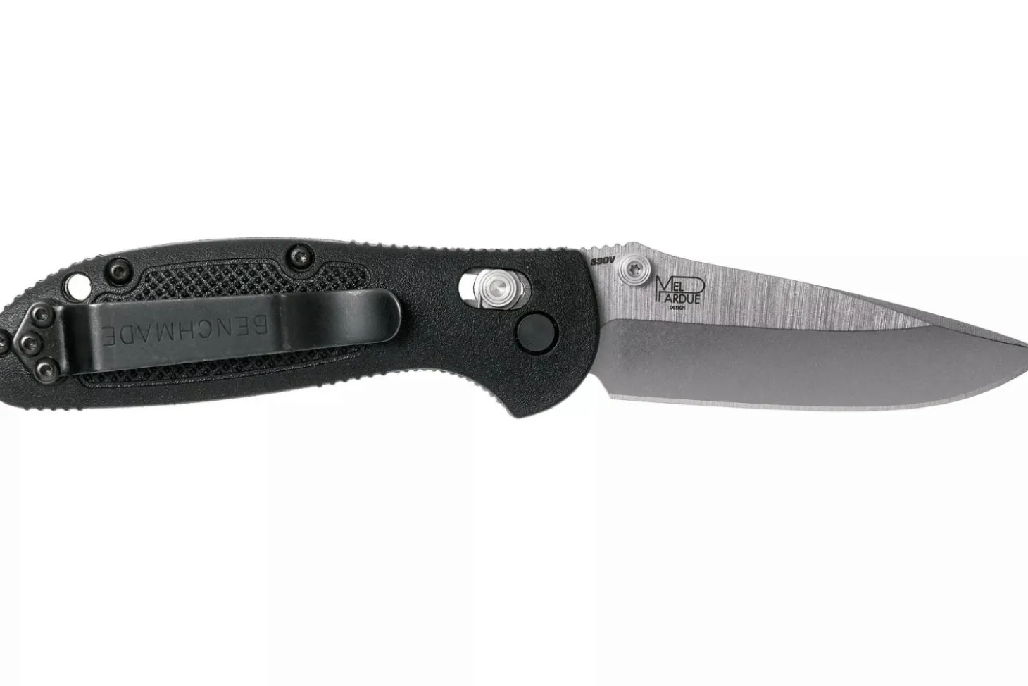 Couteau pliant Benchmade Mini Griptilian 556 manche Grivory noir 9,9cm