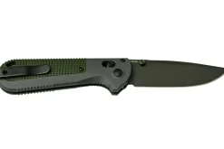 Couteau pliant Benchmade Redoubt 430BK manche Grivory gris/vert 12cm