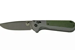 Couteau pliant Benchmade Redoubt 430BK manche Grivory gris/vert 12cm