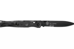 Couteau pliant Benchmade Socp Tactical Folder 391SBK lame dentelée manche fibre de carbone CF-Elite® 14cm pic brise-vitre