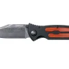 Couteau pliant Böker Kalashnikov Bayonet Damas 11KAL48DAM manche en alu et ironwood noir/bois 13cm